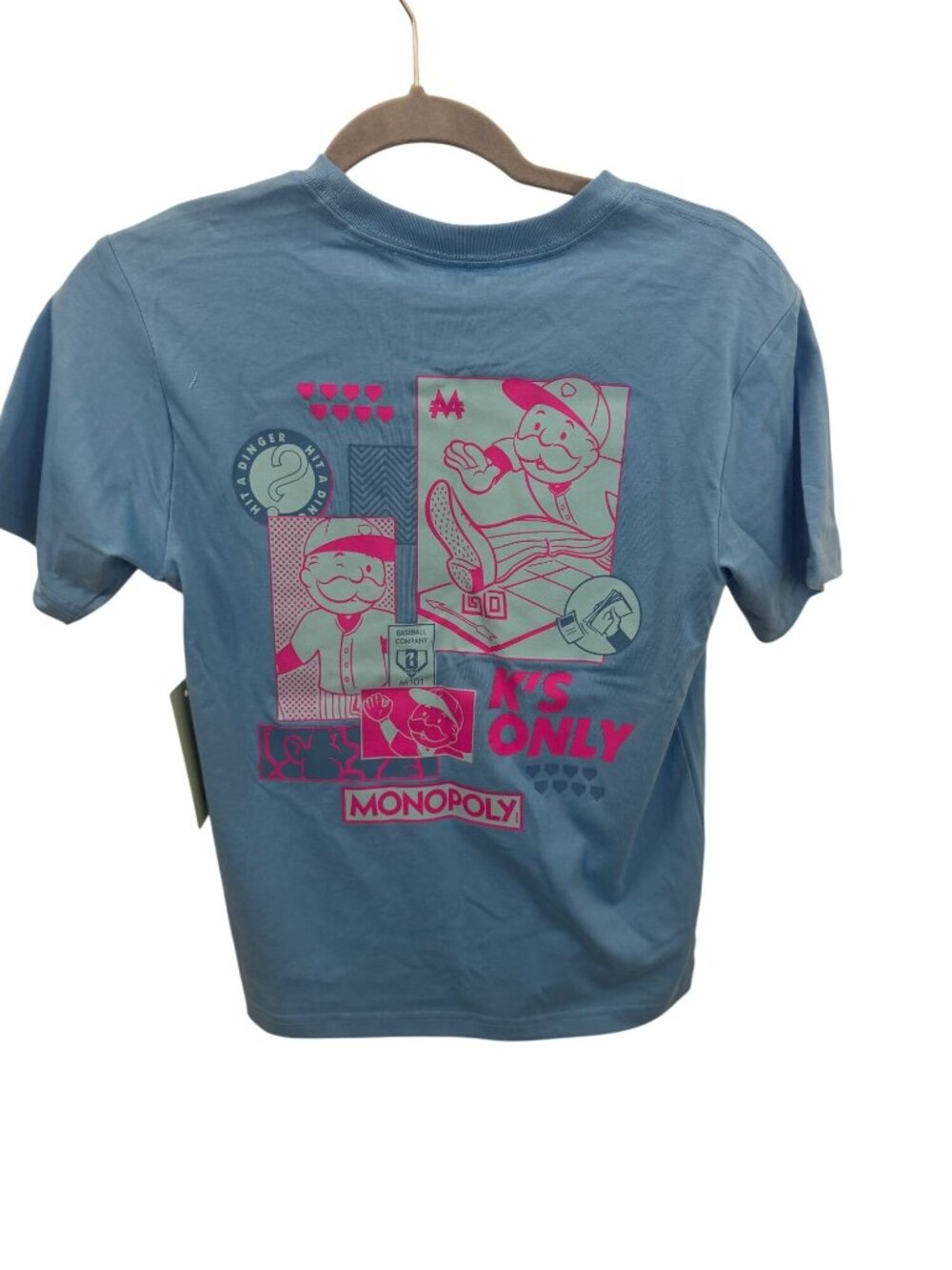 NWT Baseball Lifestyle 101 youth Monopoly shirt size M